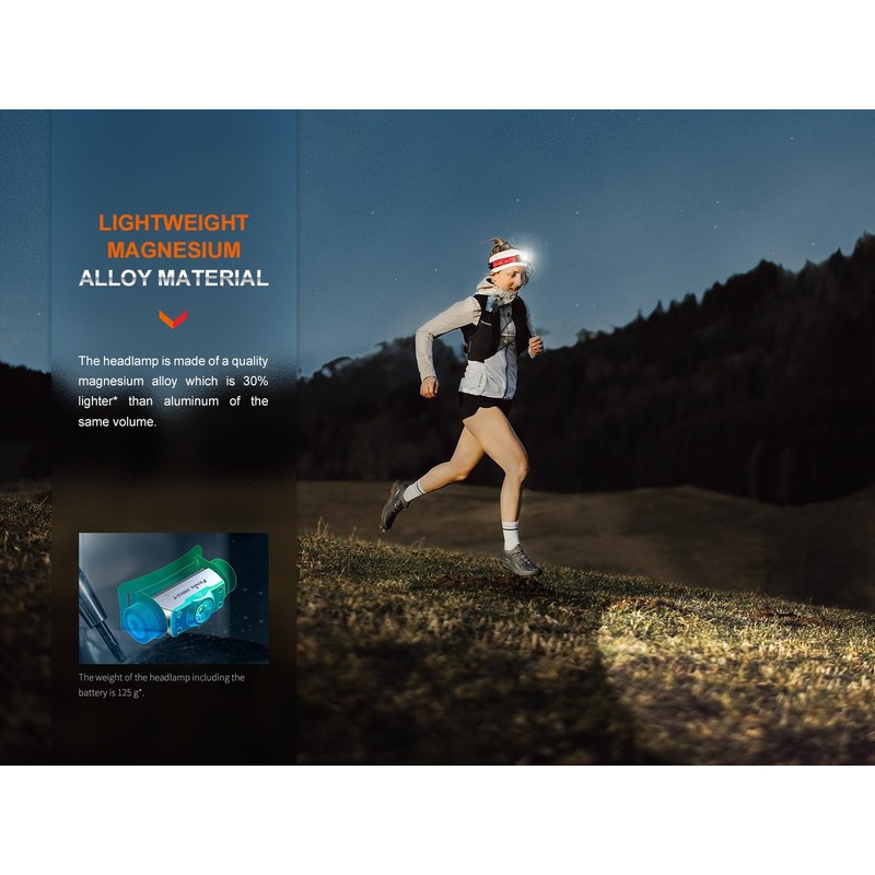 FENIX HM62-T Headlamp with 1200 Lumens and 150 m Range,