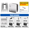 Glass Clamp,316 Stainless Steel 5/16", 3/8", 1/2" Adjustable Railing Glass