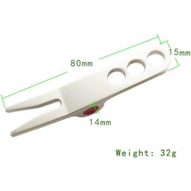 1 Pc Silver Golf Ball Fork Pivot Divot Repair Tool Compatible Divot Tools, Golf Divot Tools, On-Course Accessories