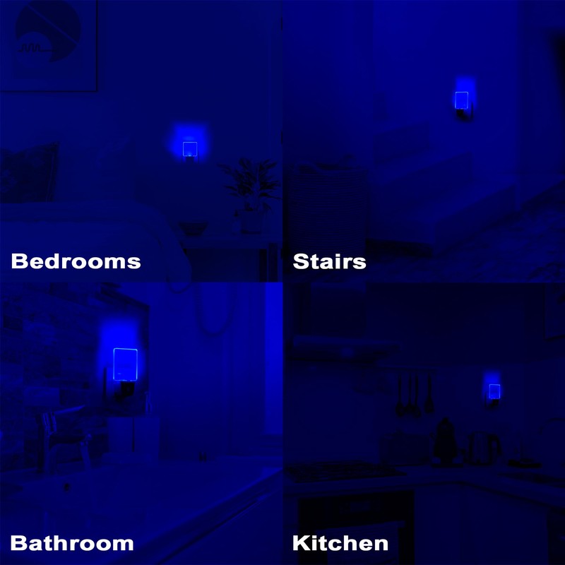 2 Pack 0.5W Plug in LED Night Light with Dusk