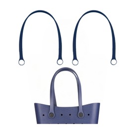 Replacement Straps for Original L/XL Bog Beach Bag, Replacement Handles with 4 Snaps for Rubber Beach Bag, EVA Bag Strap Replacement, Bog Beach Bag Repair Kit (Lake Blue)