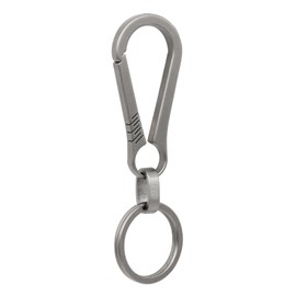 KCFEV Titanium Carabiner with Key Fob Key Clip EDC Quick Release Hook