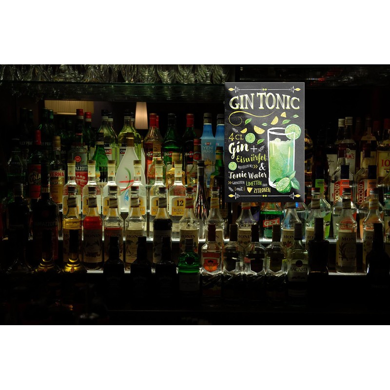 schilderkreis24 Cocktail Recipe Magnet Alcohol Spirits Decorative Fridge Magnet Humour