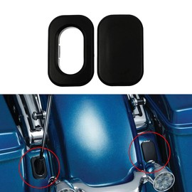 HCmotorku Motorcycle Filler Antenna Hole Cover Suitable for Harley Touring Street Glide 2006-2022 Road Glide 2010-2022 Road King Special 2017-2022 Black