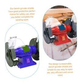 SHINEOFI 2pcs Bench Grinder Eye Shield Replacement Guard Device Durable Easy to Install Compatible with Machines Reliable Protection for Safety Eyes