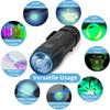 KunHe 40 Pack 365nm UV Flashlight Mini Rechargeable UV Light