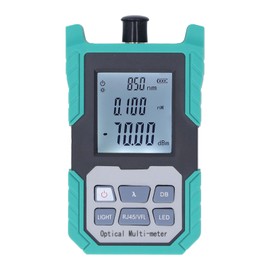 Optical Power Meter Mini Fiber Optic Cable Tester Multimeter High Accuracy with LED Light ‑70~+10dBm