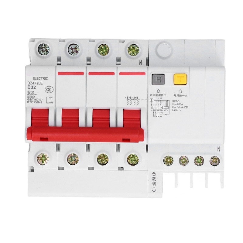 C32 Miniature Circuit Breaker 4P+N Leakage Protection for Rural Network