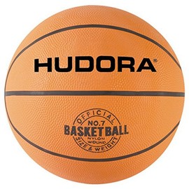 HUDORA Basketball Size 7 Orange, uninflated - Indoor & Outdoor Rubber Basketball for Children, Teenagers & Adults - Grippy Basketball Made of Natural Rubber for Beginners & Advanced Players