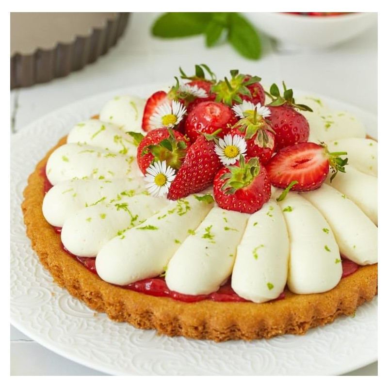 Gobel Round Pastry 226450 Cinnamon Non-Stick Removable Base