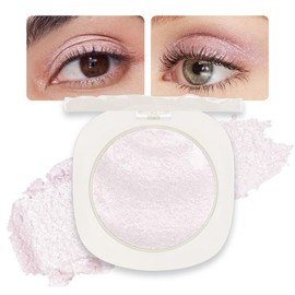 CAKAILA Single Glitter Shimmer Light Pink Eyeshadow,Bright High Pigment Intense Monochrome Eye Shadow,Buildable Sparkly Eye Glitter Shimmer Finish,24 Hour Eye Makeup Longwear Waterproof,Blendable
