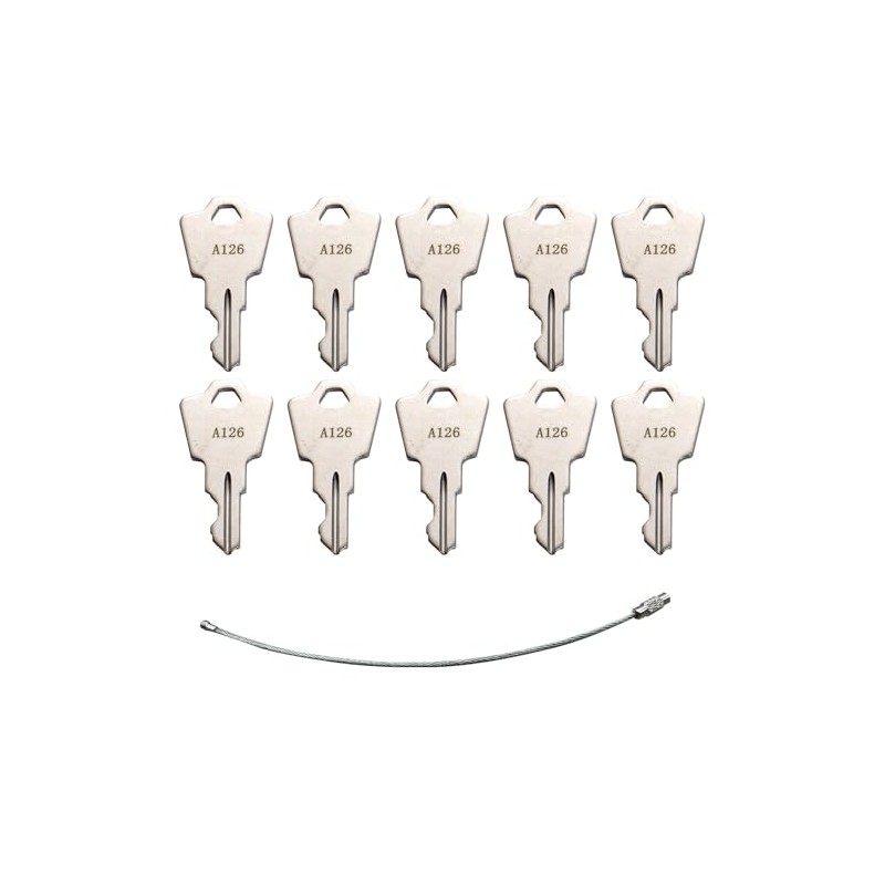 10Pcs Ignition Keys Replacement A126 for Linear, Pride, GoGo, Elite,