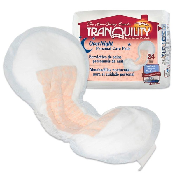 Tranquility Overnight Personal Care Pad, 16.5 Inch, Heavy Absorbency, 2382 - Pack of 24
