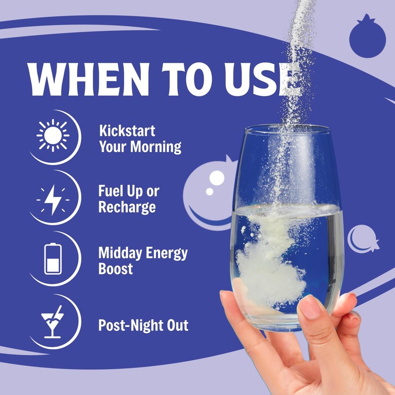 Blueberry Hydration Powder – Zero Sugar Electrolyte Drink Mix |