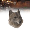 3D Animal Head Statue Resin Wall Decor Realistic Wildlife Sculpture