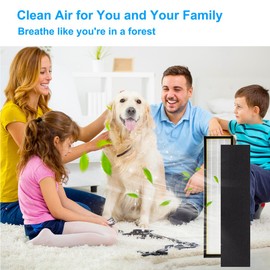 5Pack FLT5000 replacment Filter C is Combined by HEPA Activated Carbon Material，Compatible with Air Purifier AC5000, AC5000E, AC5250PT, AC5350B, AC5350BCA, AC5350W, AC5300B,Filter (FLT5000 5Pack)
