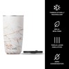 S'well Calacatta Gold Tumbler with Lid, 530ml