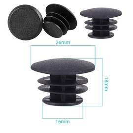 jushion Bicycle Handlebar End Cap, Pack of 15 Bicycle Handlebar End Plugs Caps, Bar End Plugs, Bicycle Handlebar End Plugs for Most Bikes, Mountain Bikes, MTB, Road Bikes, BMX