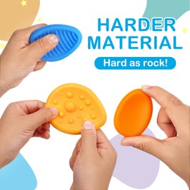 Fidget Toys Sensory Stone, 6 Pack Textured Anxiety Relief Items for Kids & Adults Autism ADHD Tools for Kids Teen Gifts Christmas Stocking Stuffers Small Prizes Fidget Toys for Classroom