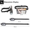 MATEPROX Clear Fanny Pack for Women Men, Crossbody Bag Stadium
