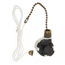 Commercial Electric (2 pks) Ceiling Fan Dual Capacitor 3 Speed Switch With Pull Chain