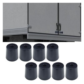 2" Tall Cone Car Bumper Stop, Anti-Slip Wear-Resistant Shock-Absorbing Rubber Pads, Car Bumper Guard Replacement Accessories for Ramp Door, Cargo Trailer Truck (8PCS)