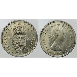1963 British Uncirculated English Shilling Pre Decimal Coin