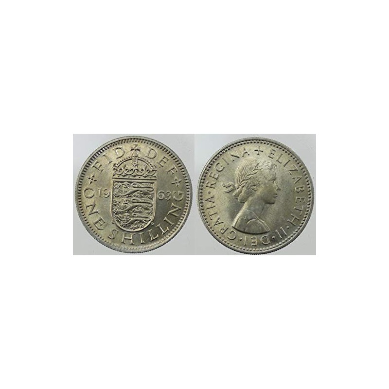 1963 British Uncirculated English Shilling Pre Decimal Coin