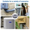 Liquid-Tight Conduit and Connector Kit 1/2 Inch 25 Ft,Flexible Non