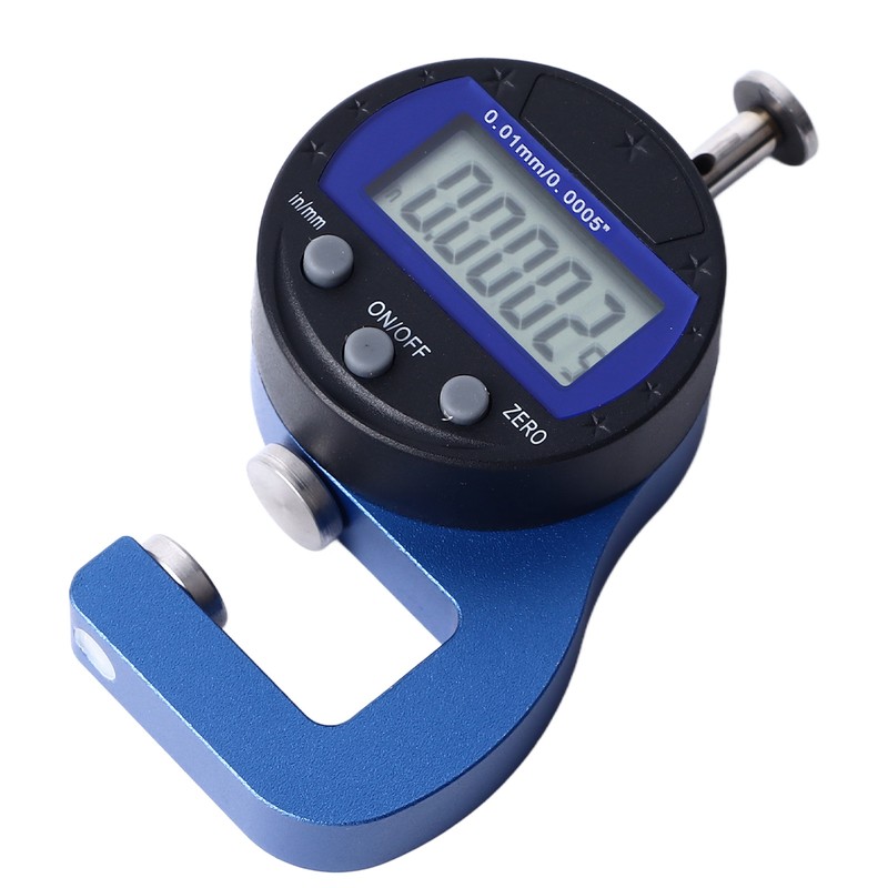 Digital Thickness Gauge Electronic Micrometer Thickness Meter 0.01mm 0.0005in Resolution