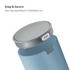 EKO Mini Desk Trash Can with Swing-Top Lid 0.4 Gallon