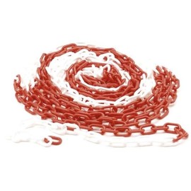 Perel - Plastic Chain - Red and White - Length 10 m - Diameter 6 mm - 1186-10