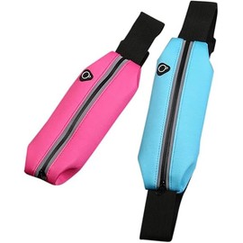 Running Pouch, Supervised by the Japanese Representative Runners, Waist Bag, Non-Swing, Lightweight, Large Capacity, Extendable, Smartphone Body Bag, Unisex, Jogging, Walking, Pink