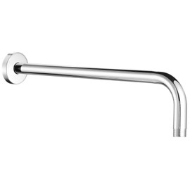 Nuodan Shower Arm with Flange, 15 Inches Wall Mount Replacement Extension Showerhead Arm For Fixed Shower Head, Chrome
