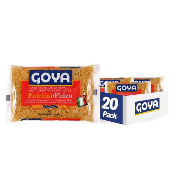 Goya Foods Fidelini Pasta, 7 Ounce (Pack of 20)