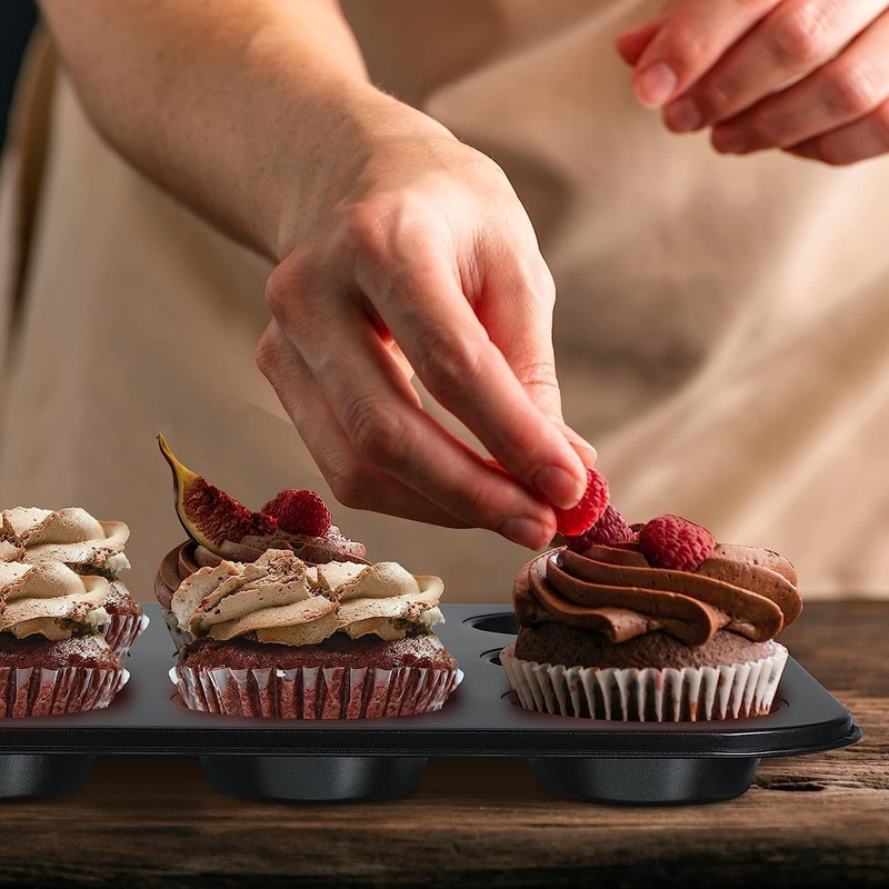 LetCart Yorkshire Pudding Tray - Professional 12 Cup Muffin/Yorkshire Pudding/Cupcake
