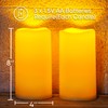 Homemory 8" x 4" Large Waterproof Outdoor Flameless Candles with