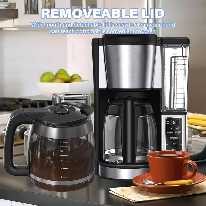 12-Cup Coffee Pot Replacement Carafe Compatible with Ninja Coffee Brewer