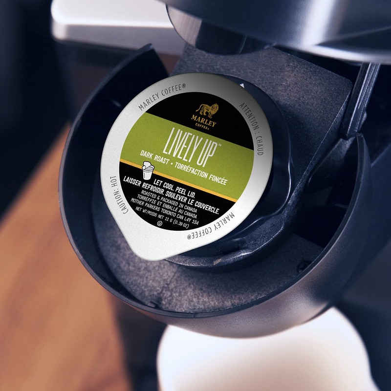 Marley Coffee Lively Up Organic Dark Roast (24 Count), A1399,