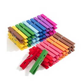 Mr. Pen- Wooden Clothes Pins, Natural Wood, 50 Pack, 2.9 Inch, Colorful, Rust Resistant Clothes Pins for Hanging Clothes, Clothes Pins Wood, Clothing Pins, Clothes Pegs, Clothespins, Wood Clothespin
