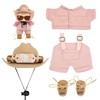 17cm Doll Ornaments Clothes Set, Stylish Western Cowgirl Fashion Outfit