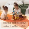 YIRCELOM Heated Floor Carpet, Heated Floor Mats with Adjustable Temperature