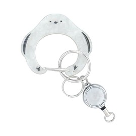 Flower Ring Carabiner (with reel) Shimanaga GKH0008-WH (White)
