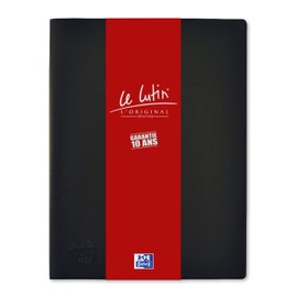 Elba Le Lutin A4 Document Protector PVC with 20 Pockets a4 black