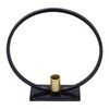 Simple Round Candle Holder Wrought Iron Home Candlestick for Dinner