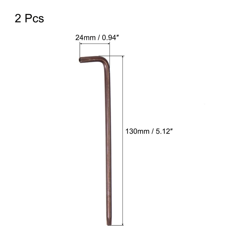 uxcell T25 Anti Tamper Proof Torx Star Key Bit Wrench,