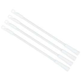 uxcell Blind Wand Replacement with Hook, 1Pcs 12" Long Aluminum Alloy Blind Tilt Wand with Plastic Hook and Grip, Vertical Blind Rod Stick for Window Blind Stick Wand Opener (White)