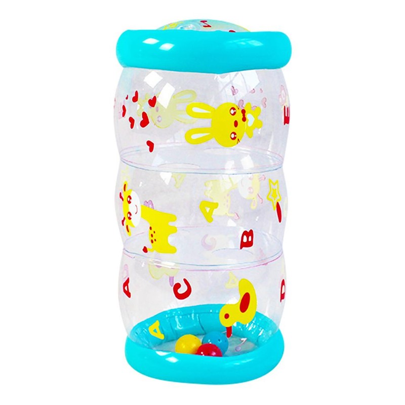 Inflatable Baby Crawling Roller with Bell Fitness Toys Baby Crawling