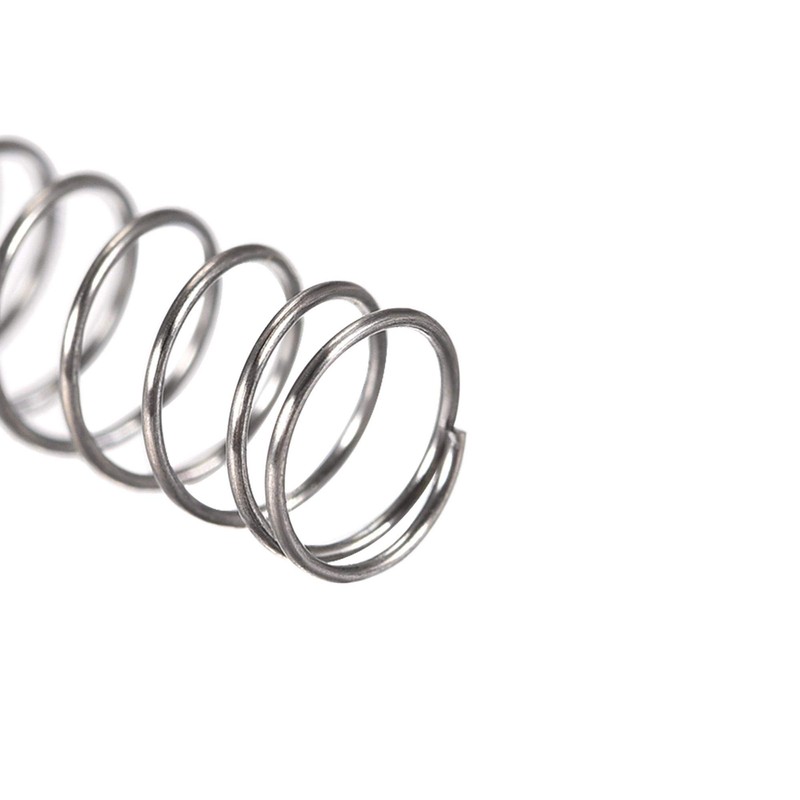 sourcing map Compressed Spring,4mmx0.3mmx10mm Free Length,1.5N Load Capacity,Gray,30pcs