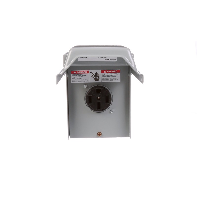 Talon LGP1S 50-Amp Enclosed, Outdoor Rated, Receptacle